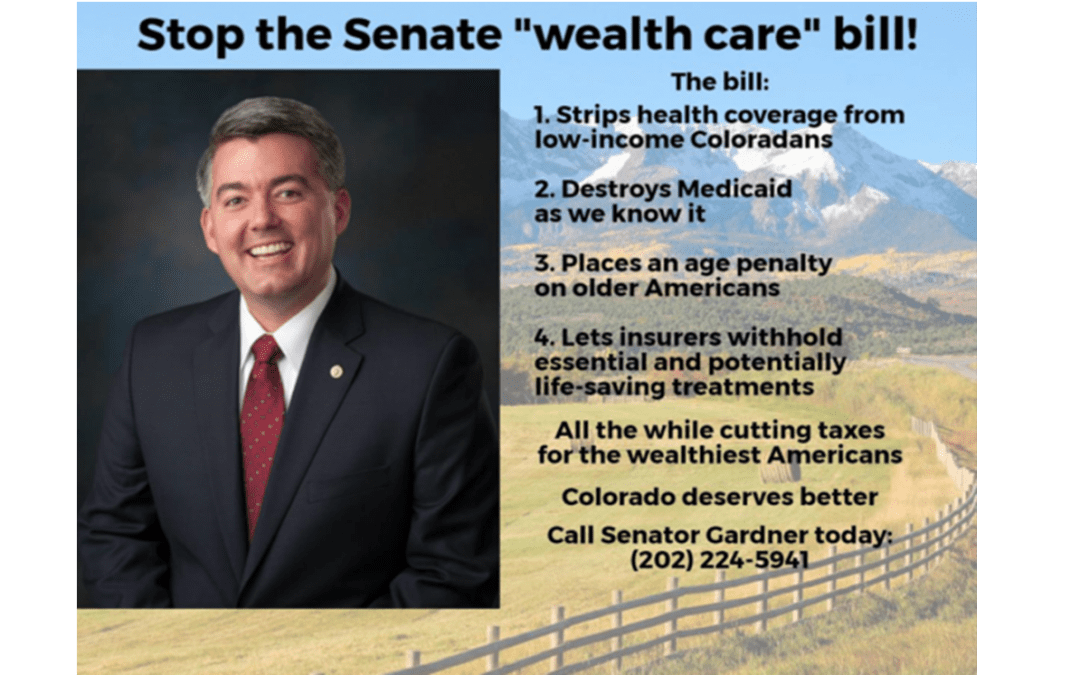 ACTION ALERT: Stop the Senate “wealth care” bill!