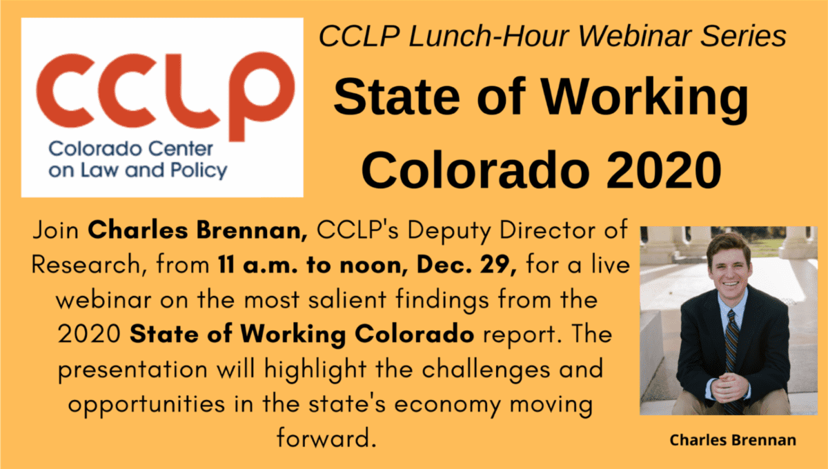 State of Working Colorado 2020 Flyer
