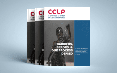 CCLP publishes major report on SNAP hearings