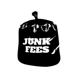 junk fees, text to trash
