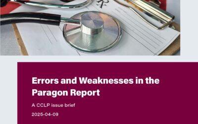 Issue Brief: Errors and Weaknesses in the Paragon Report
