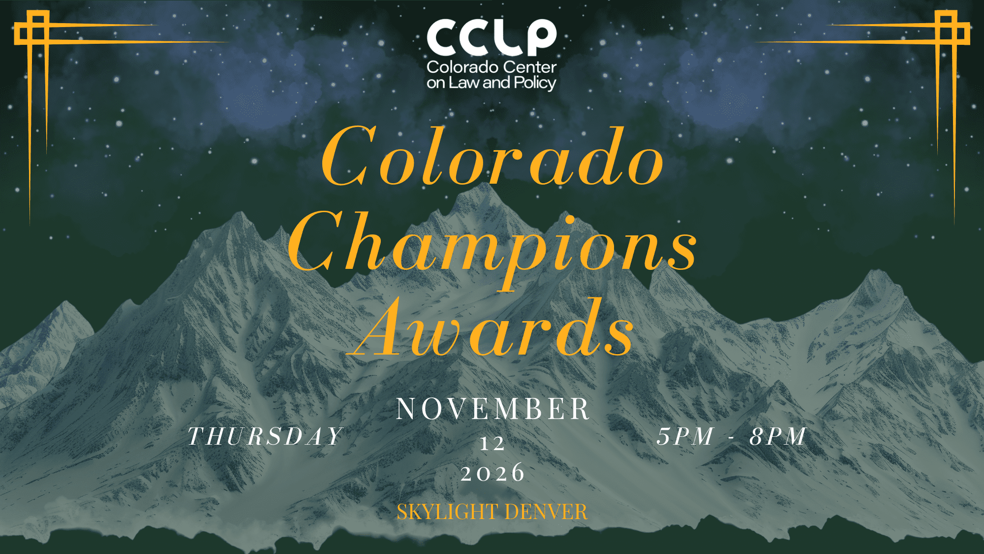 Colorado Champions Awards event graphic
